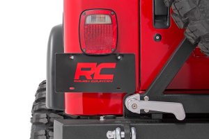 Jeep Wrangler License Plate Adapter - Rear - Rough Country - '97-'06